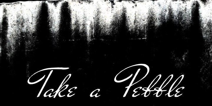 Take a pebble font